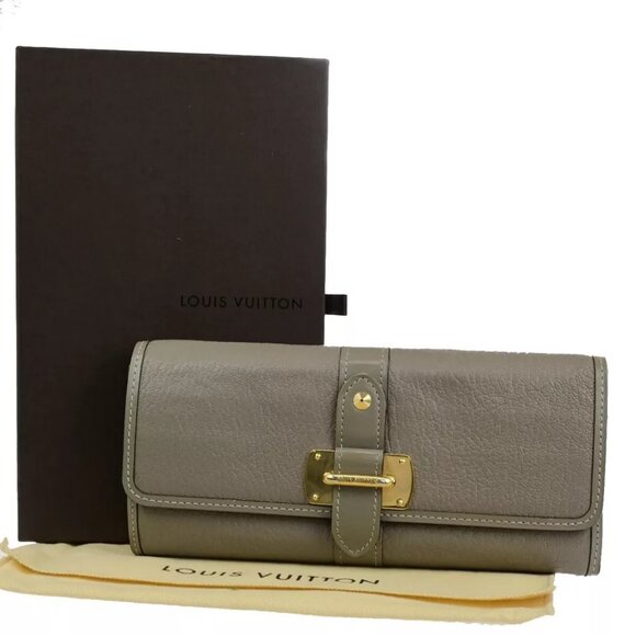 LOUIS VUITTON Portefeuille Le Favori Long Wallet Suhali Gray M95646 61FB248 - Picture 1 of 14